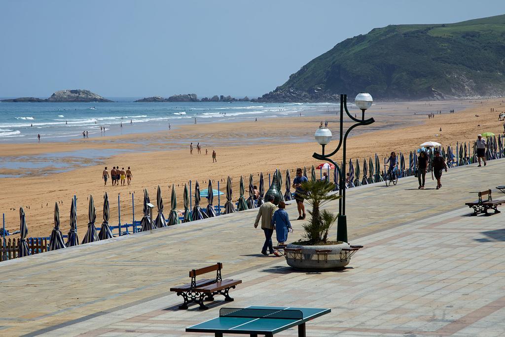 Apartamentos Egona Zarautz Sobre El Mar Eksteriør billede